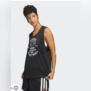 Adidas Women’s Select Jersey Basketball Tank - Size Large - Black - NWT